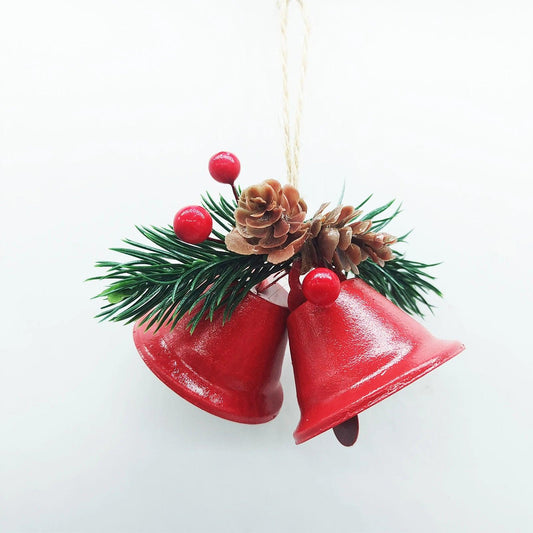 Christmas Metal Bell Decorations Christmas Tree Hanging Ornaments New Year Xmas Festival Party Decor