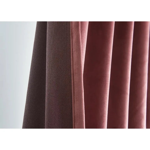 Velvet Curtains 2 Panels Set, Block Light Thermal Insulated Velour Rod Pocket Drapes for Bedroom and Living Room