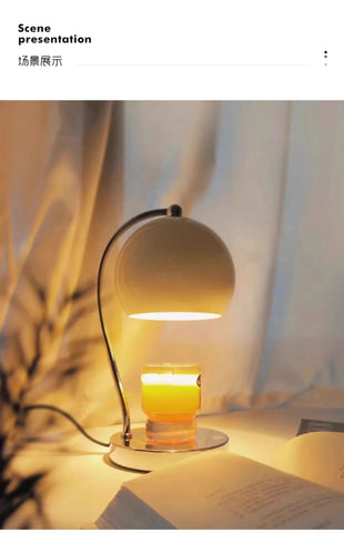 Nordic Candle Warmer Lamp With Timer Melting Candle Lamp Bedroom Ins Stlyle Girl Bedside Lamp Romantic Aroma Diffuser Lamps