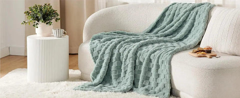 Pageant Blue Fleece Blanket for Couch - Super Soft Cozy Twin Blankets for Women, Cute Small Blanket for Girls,  Inches