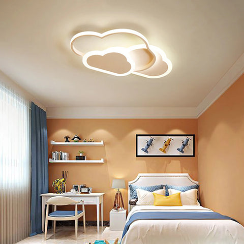 Cloud LED Ceiling Lamp 22" Modern Minimalist Lighting 52cm for Living Room Children's Room Bedroom