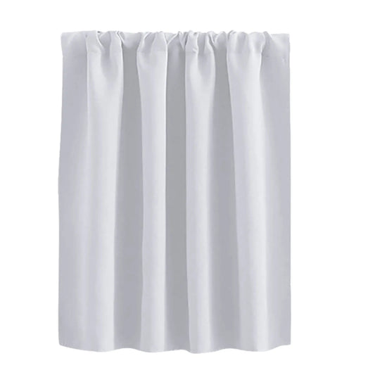 Solid Color High Precision Short Curtain Living Room Bedroom Kitchen Partition Curtain White 76*92cm Heavy Duty Shower Curtain