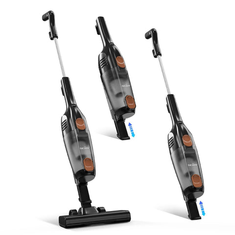 Sejoy Corded Vacuum Cleaners 15Kpa Powerful Suction 600W Motor 2 in 1 Stick Handheld Vaccum Cleaner for Home Pet Hair Carpet