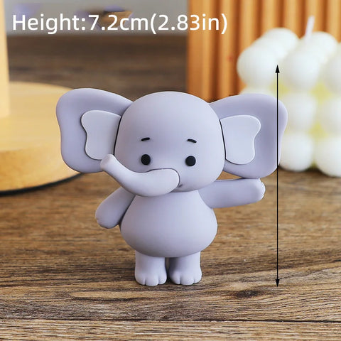 Baby Elephant Cake Topper for Baby Shower Elephant Cake Decoration Kids 2nd 1st Birthday Party Decoration Boy Girl Gender Reveal