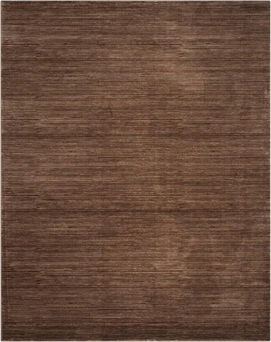 Vision Collection Area Rug - 8' x 10', Brown, Modern Ombre Tonal Chic Design, Non-Shedding & Easy Care