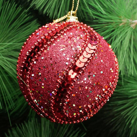 Sequins Ball Christmas Supplies Rhinestone Glitter Baubles Balls Xmas Tree Decor Ornament Christmas Decorations