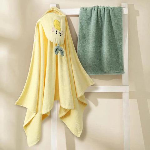 Kids Towels With Hood Duck Kids Bath Wrap With Hood Soft Large Beach Towel Bathrobe Absorbent Beach Hooded Poncho For 0-6 Years