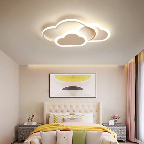 Cloud LED Ceiling Lamp 22" Modern Minimalist Lighting 52cm for Living Room Children's Room Bedroom