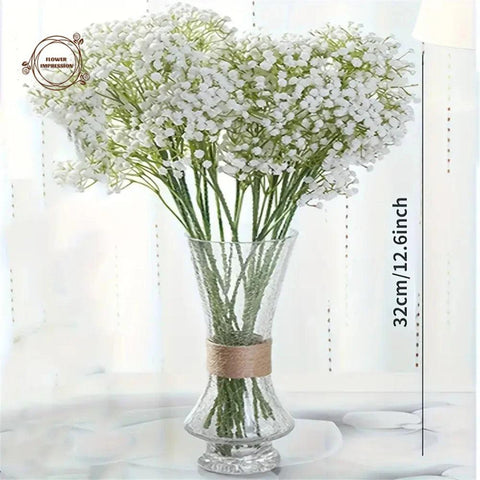 20PCS Babies Breath Artificial Flowers Plastic Gypsophila DIY Floral Bouquets Arrangement for Wedding Home Room Decoration