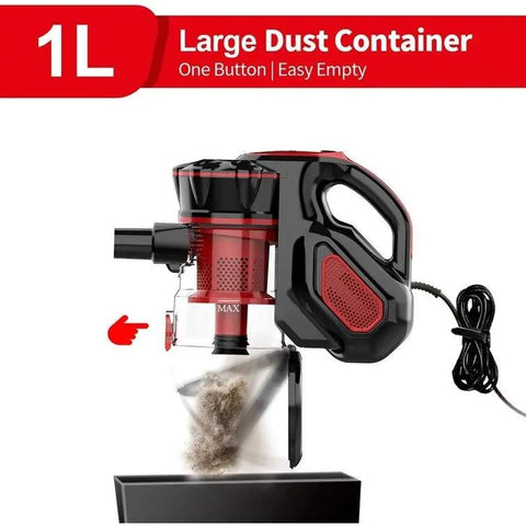 INSE I5 Corded vacuum cleaners 18Kpa Powerful Suction 600W Motor 4 in 1 stick Handheld vaccum cleaner for Home Pet Hair Carpet