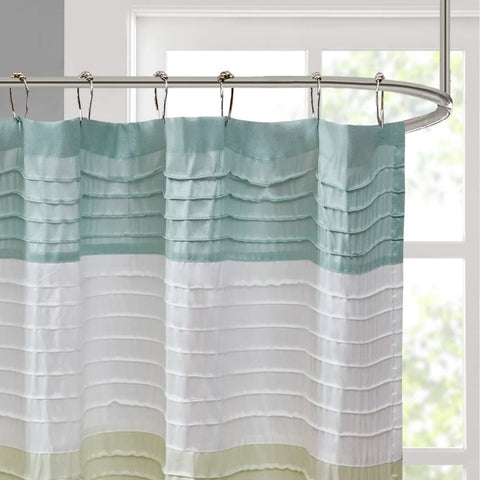 Faux Silk Shower Curtain