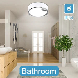 Lightess Motion Sensor Ceiling Light LED Ceiling Lights Battery Operated, Dimmable Light for Closet Hallway Laundry Stair Garage