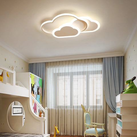 Cloud LED Ceiling Lamp 22" Modern Minimalist Lighting 52cm for Living Room Children's Room Bedroom