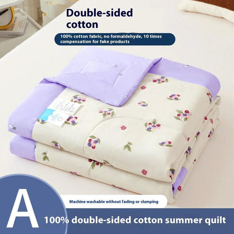 Summer Thin Quilt Comforter Soft Air conditioning Four-season Quilt Duvet Blanket Bed Blanket Bed Silky Comforter Lightweight