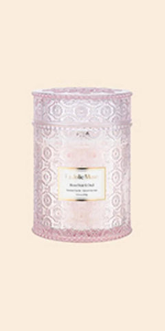 LA JOLIE MUSE Scented Candles Eucalyptus & Sage, Large Wood Wicked Candles, Decorative Candles in Glass, Natural Soy Wax