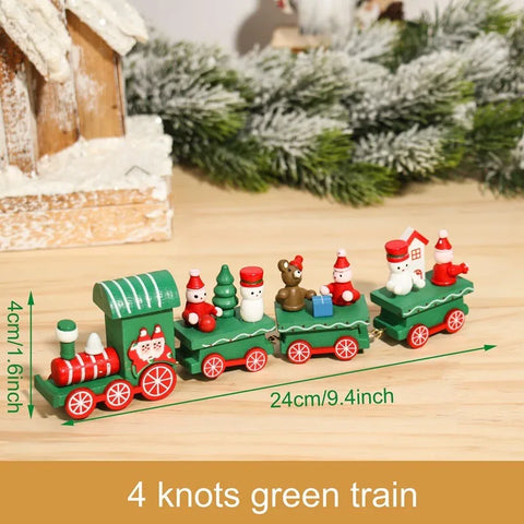 Christmas Train Merry Christmas Decorations For Home 2024 Cristmas Ornament Xmas Navidad Noel Gifts Happy New Year 2025 Gifts