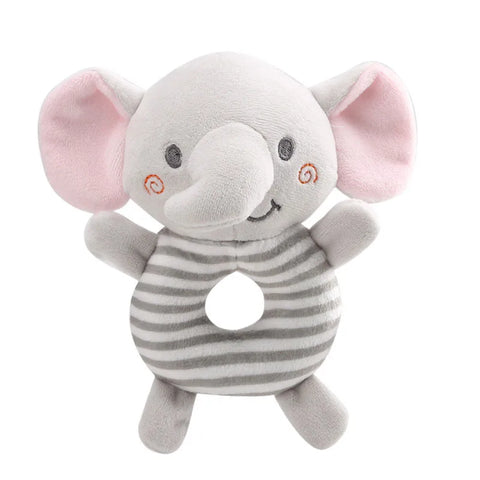 New Baby Rattle Toys Cartoon Animals Plush Infant Hand Ring Bed Toys for Newborn 0-24 Months Toddler Early Educational Toy