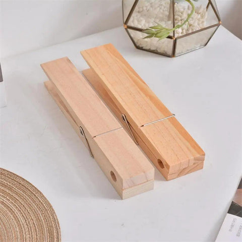 Wooden Giant Towel Clip Funy Bathroom Hook Bathroom Accessories Free Punching Towel Rack Large Clothespin Giant Clothespin