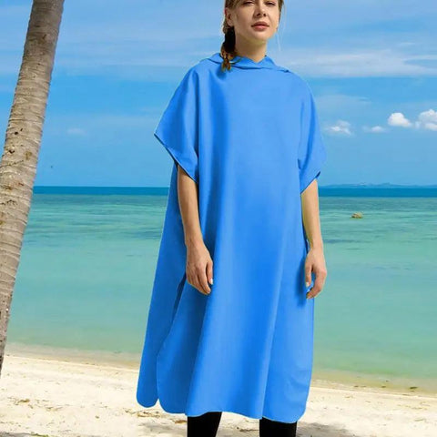 Beach Changing Poncho Adult Quick-Drying Bathrobe Poncho For Beach Uniform Size Design Adult Changing Robe For Fitness