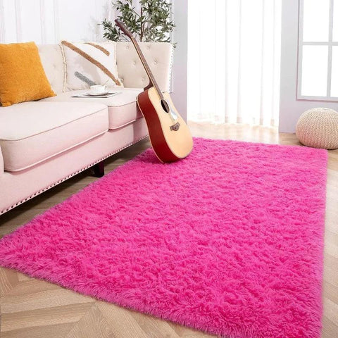 Large Area Rugs for Living Room Bedroom, Fluffy Kids Room Plush Shaggy Nursery Rug Furry Throw Carpets for Boys Girls