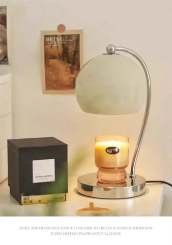 Nordic Candle Warmer Lamp With Timer Melting Candle Lamp Bedroom Ins Stlyle Girl Bedside Lamp Romantic Aroma Diffuser Lamps