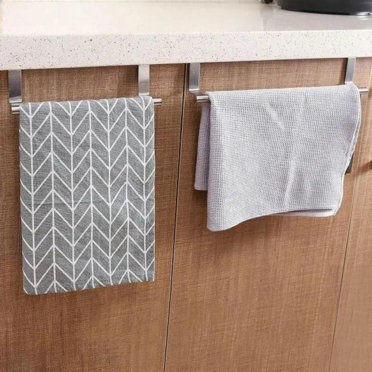 Over The Door Towel Rack Innovative Bath Towel Bar Bathroom Towel Holder Hand Towel Bar Adjustable Multi-functional Bathroom