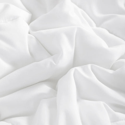 Ntbay Twin Down Alternative Comforter Duvet Insert, All Season Bedding Quilted Comforter, 68x90 inches, White