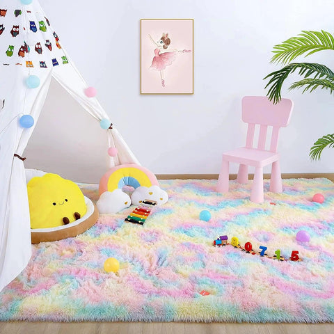 Home Large Size Plush Carpets for living room Children Bedroom Rug Decoration Thicken Rugs Play Mat for Girls Room Kids