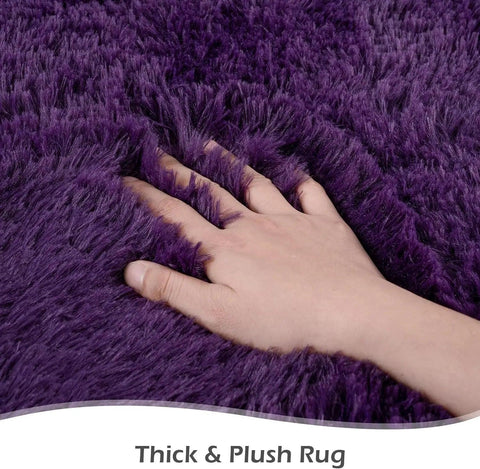 Fluffy Rugs for Bedroom Fuzzy Area Rugs for Living Room Soft Kids Carpet Non Slip Rugs for Hardwood Floors Room Decor