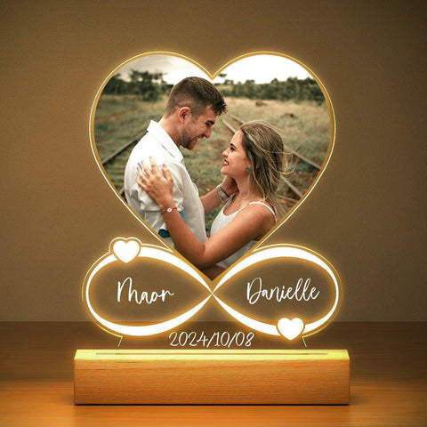 Personalized Anniversary Women Men Couples Gifts Custom Photo Frame with Photo  Acrylic Plaque Christmas Giftware for Him Her