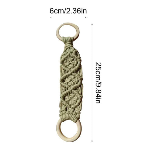 Boho Towel Ring 4X Decorative Boho Macrame Kitchen Towel Hanger Decorative Boho Macrame Crochet Dish Towel Holder Bathroom Towel