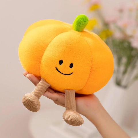 Halloween Pumpkin Throw Pillow Cute Little Stuffed Toy Doll Holiday Decoration Doll Border Toy Pillows Cases