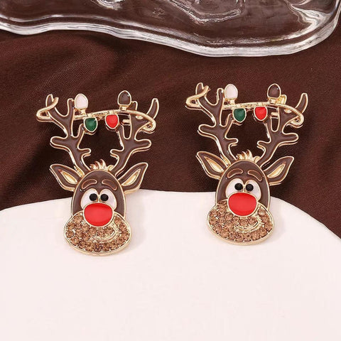 Sweet Christmas Gingerbread Man Earrings 2024 New Year Gifts