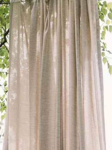 Japanese style thickened cotton and linen semi shading curtains for bedrooms, living rooms, and curtains