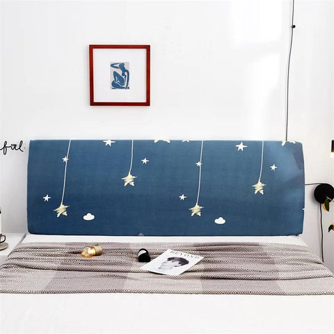 Geometric Headboard Cover Nordic Style Elastic Soft Comfortable Polyester Fabric Bed Head Cover Dust Proof Protector Decoration