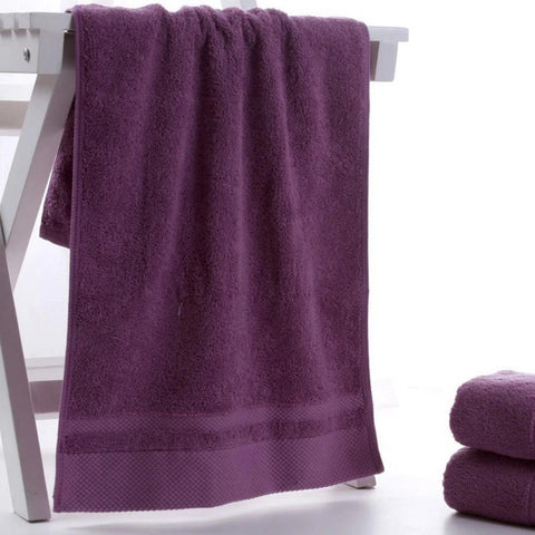 Solid Color Cotton Super Absorbent Hand Towel Face Hand Towel Thicken Soft Bathroom Hand Towels Home Hotel Supplies 34x75cm