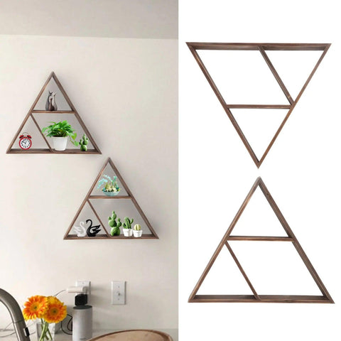 2Pcs Wall Display Rack Triangular Storage Shelf Floating Bookshelf for Living Room Wall,Shelf§Floating,Shelf§Wall,Display,Stand