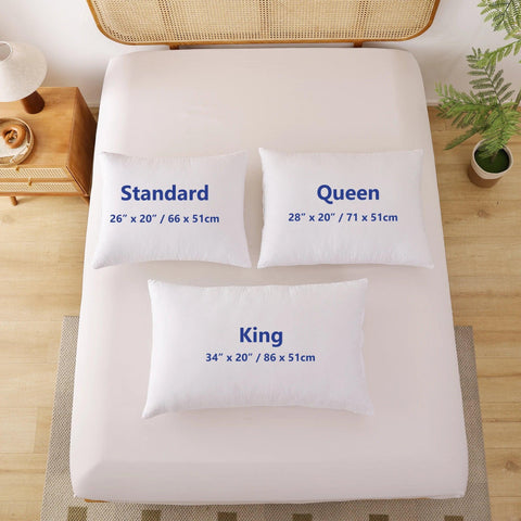 Queen Size Bed Pillows, Adjustable Insert Provides Stronger Support, Extra Firm for Back, Stomach and Side Sleeper