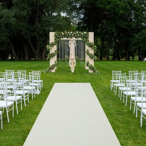 Suede Rug Wedding Aisle Runner Party Decor White Carpet 39-Inch Party Decor Indoor Outdoor