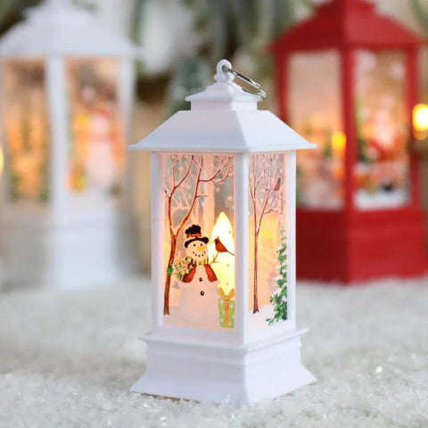 Santa Claus Snowman Lantern Light Merry Christmas Decoration For Home Christmas Tree Ornament Xmas Gifts Navidad 2024 New Year