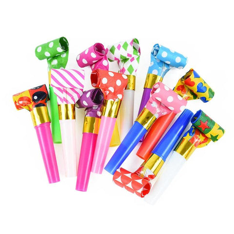 20/50Pcs Party Blowout Whistles Kids Birthday Party Favors Cheer Props Pinata Filler Wedding Gift Christmas New Year Noise Maker