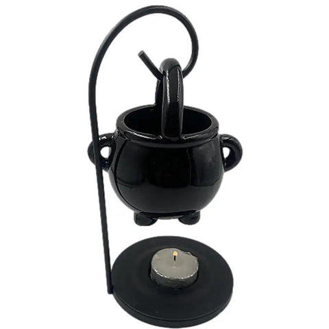 Hanging Cauldron Wax Burner Ornaments Wax Burner Witches Witchcraft Yoga Room Meditation Decor Aroma Diffuser Candle Tealight