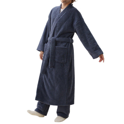 Mens Plush Bathrobes New Soft Coral Fleece Solid Color Flannel Bath Robes Pajamas Home Clothes Thicken Warm Fleece Sleepwear