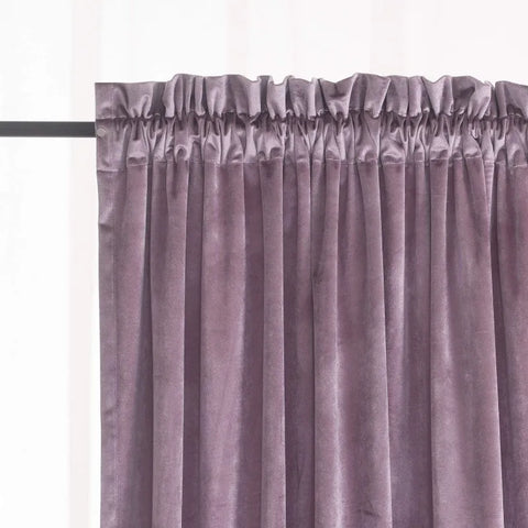 Velvet Curtains 2 Panels Set, Block Light Thermal Insulated Velour Rod Pocket Drapes for Bedroom and Living Room