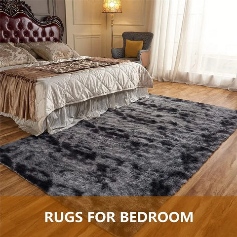 Rugs , Area Rug,  Clearance Navy Blue Laundry Room Rug, Large Throw for Playroom Room- Soft, Fluffy, Shaggy Carpets