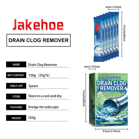 JAKEHOE Strong drain cleaning powder, drain dredging deodorant cleaner, household bathroom kitchen sink drain cleaner