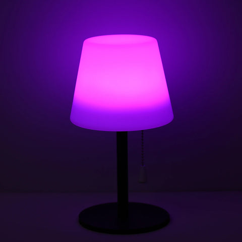 RGB Table Lamp Colorful Desk Light with Remote Controller Pull Chain Switch Bedside Lamp Reading Lamp USB Rechargeable