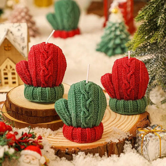 Christmas Decoration Gloves Fragrance Candles navidad Gifts Christmas Pendants Happy New Year 2024