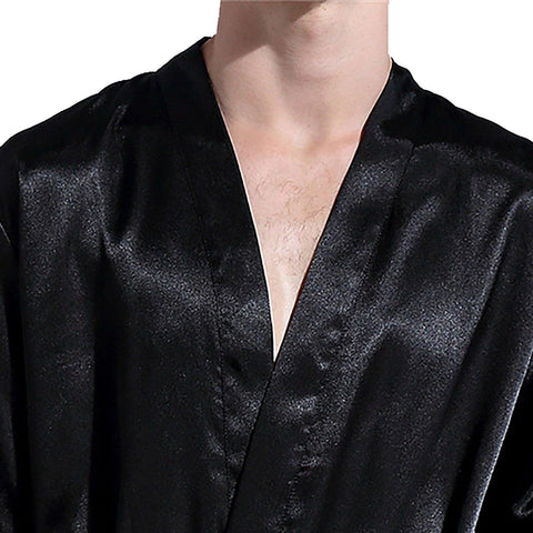 Male Bathrobe Autumn Winter Long Sleeve Home Clothing With Belt Soild Comfortable Man Robe Thin Sleepwear Hotsale New Pajama