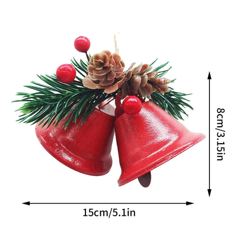 Christmas Metal Bell Decorations Christmas Tree Hanging Ornaments New Year Xmas Festival Party Decor